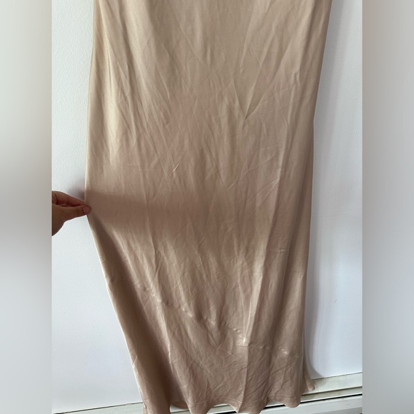 NWOT Show me your Mumu- Tuscany Maxi Slip Dress- Champagne Luxe Satin - Picture 13 of 16